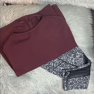 Lululemon Power Y Tank Burgundy